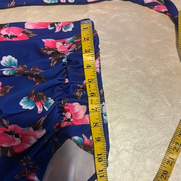 COCOSHIP Blue Floral Bikini - Picture 7 of 9